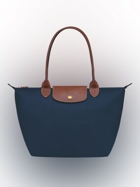 Longchamp LE PLIAGE ORIGINAL M TOTE BAG Navy Recycled Canvas